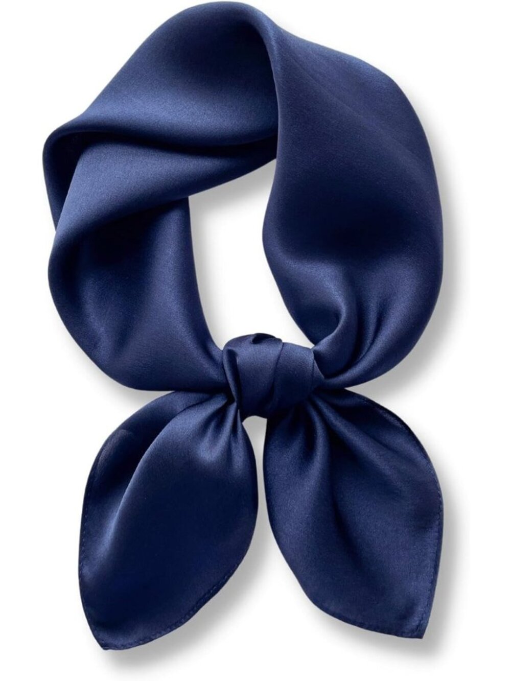 100% Pure Mulberry Silk Scarf for Women - 26" Square Solid Color Accessory